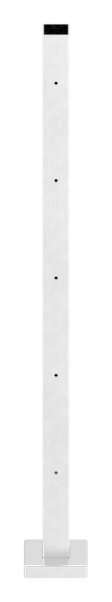 Edelstahlpfosten V2A zur Bodenmontage- Laenge 880mm-88-1140550.240