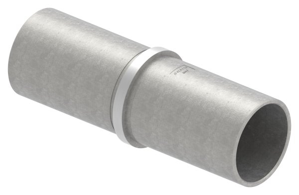 Rohrverbinder V2A fuer Rohr Ø 42-4x2-0 mm L 120 mm mit Mittelsteg-88-1150042-240.120