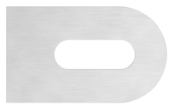 Anschweisslasche 50x30x6 mm mit Langloch- Ø 25x9 mm V2A-11-2435.4