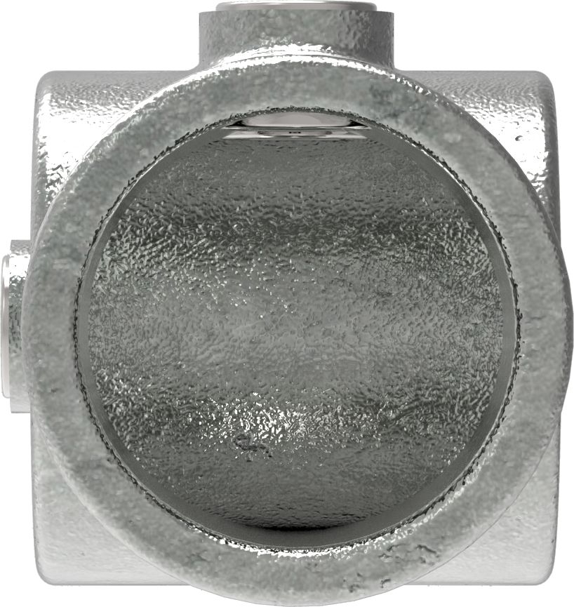 Rohrverbinder - Kreuz-T-Stueck kombiniert - 165D48 - 48-3 mm - 1 1-2- - Feuerverzinkt u. Elektrogalvanisiert-165D48