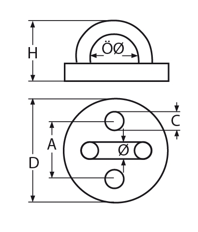 Augplatte rund Innendurchmesser- 12 - 21 mm V2A - Verkauf in VPEs-66-64-411.8353