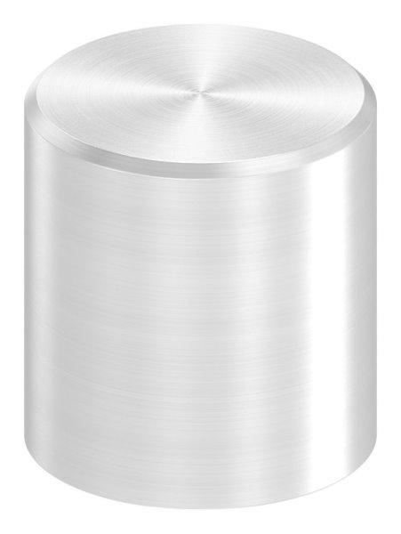 Endkappe fuer Rundmaterial Ø 10 mm flach zum Kleben V2A-11-4010.4