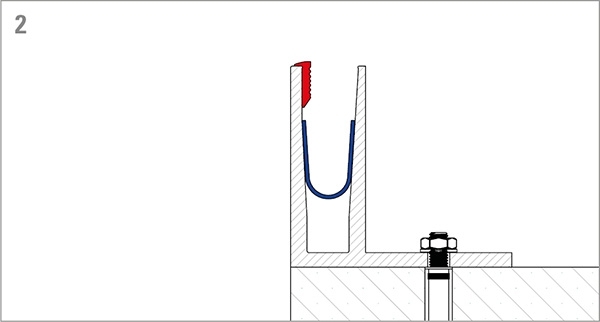 Alu-Profil - MASSIV - Laenge- 3000 mm - seitliche Montage - Aluminium-12-2208.6