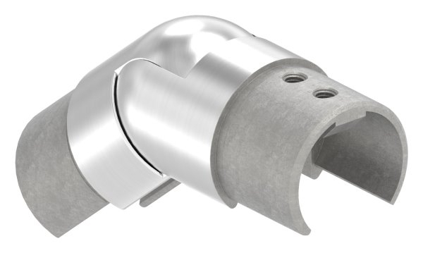 Verbinder flexibel - abwaerts 25-55° - fuer Nutrohr Ø 42-4 mm - V2A-12-2309.4