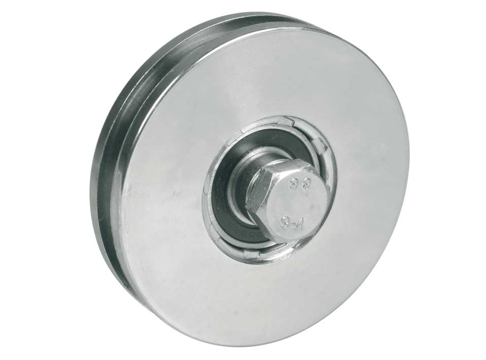 Schiebetorrolle Stahl verzinkt  50 mm mit H-Rille fr max- 120 kg-89-11H06H50C-A.4