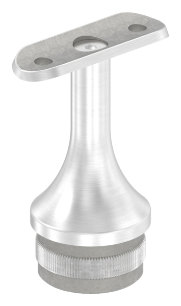 Stuetze mit Halteplatte fuer Rundrohr Ø 42-4 mm - Stopfen fuer 42-4x2-0 mm V2A-12-2151.4