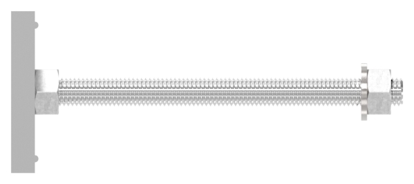 Montageplatte Edelstahl L=164 mm fuer Daemmblock 110 mm FLEX-MOUNT PRO-88-11VDE-FLEX-MP.110