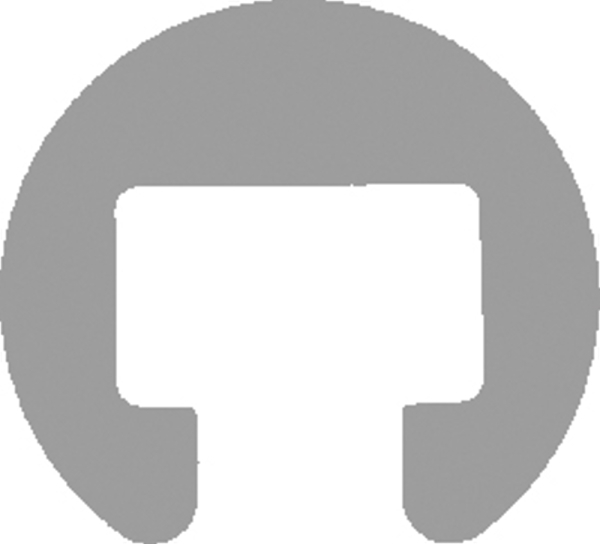 Kunststoffhandlauf Ø 40mm fuer 25 x 15mm- schwarz- 25 Meter-88-11R40.001