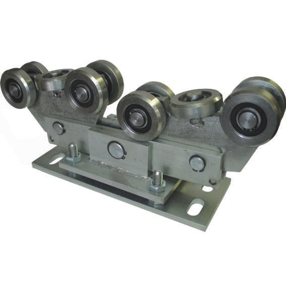 Doppel-Laufwagen 10-rollig Stahl feuerverzinkt fuer Profil 80x80 mm HEAVY-89-11H34880X80HEAVY-A.4