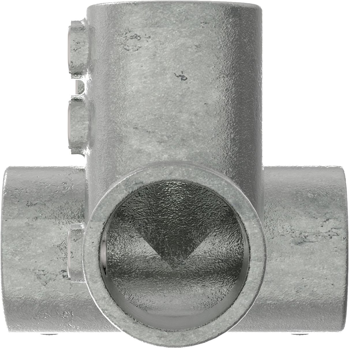 Rohrverbinder - Traufenstueck 27-5° - 185D48 - 48-3 mm - 1 1-2- - Feuerverzinkt u. Elektrogalvanisiert-185D48