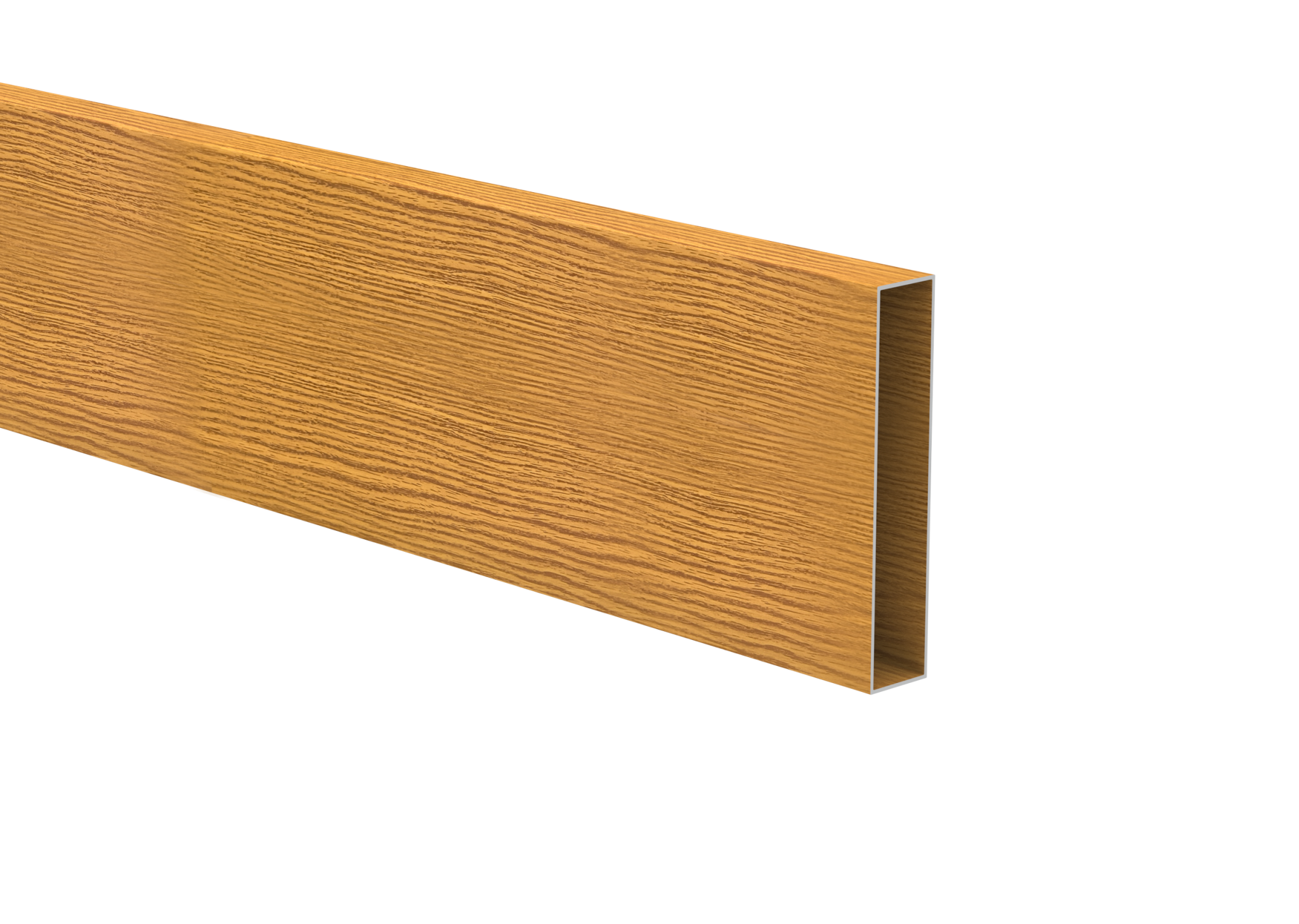 Zaunfuellung Aluminium 20 x 100 x 1-2 mm 6-0 m Holzdekor Hell Eiche W02-89.FGS20X100X126000W02
