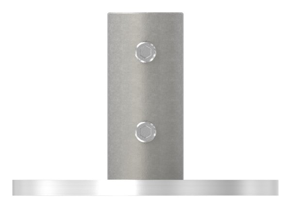 Wand- und Bodenanker  Masse- Ø 100x6 mm  fuer Rundrohr Ø 33-7x2-5 mm -V2A-11-3011.4