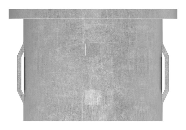 Stahlstopfen flach - fuer Rundrohr Ø 42-4x2-5-2-9 mm - Stahl S235JR- roh-30-2913.8