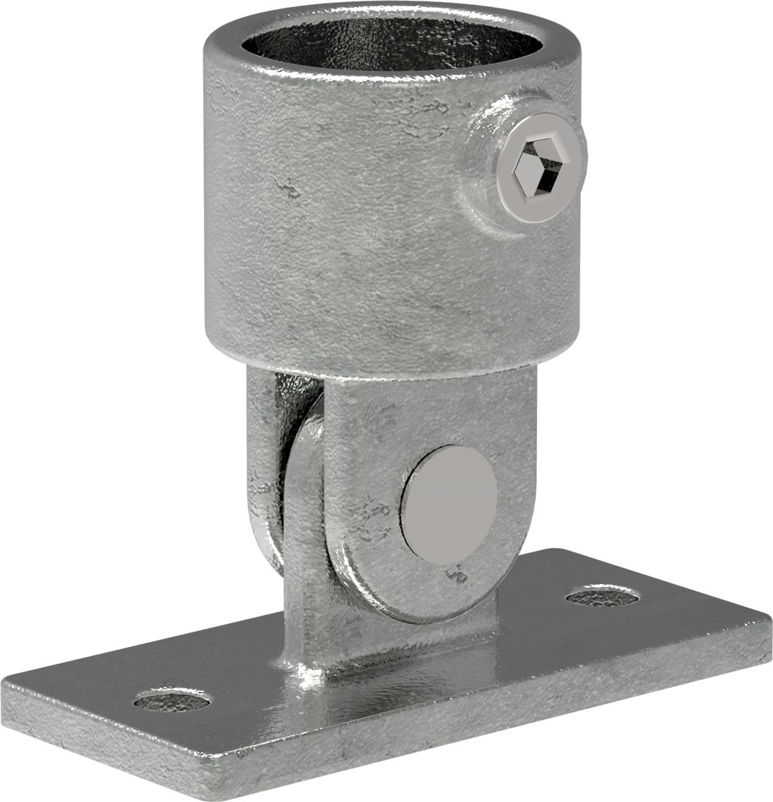 Rohrverbinder - Gelenkfuss - 169B34 - 33-7 mm - 1- - Feuerverzinkt u. Elektrogalvanisiert-169B34