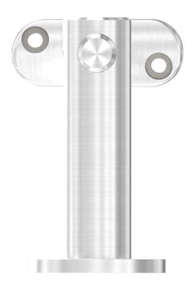 Handlaufhalter V2A fuer Rohr 42-4 mm- Wandabstand 80 mm- Ronde Ø 50 mm- mit Gelenk-11-2067.4
