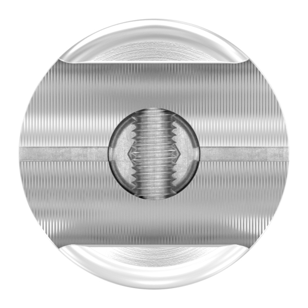Halter fuer rundes Klemmprofil 21-3mm Anschluss- flach- V2A-88-1155353-240.00