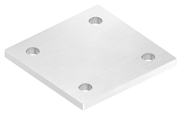 Ankerplatte Masse- 120 x 120 x 8 mm mit 4 Bohrungen á Ø 13 mm V2A-11-2212-8.4