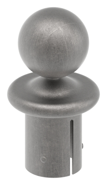 Kugelrohrknopf fuer Ø 48-3x2-5-2-9 mm - Stahl S235JR- roh-30-2802.8