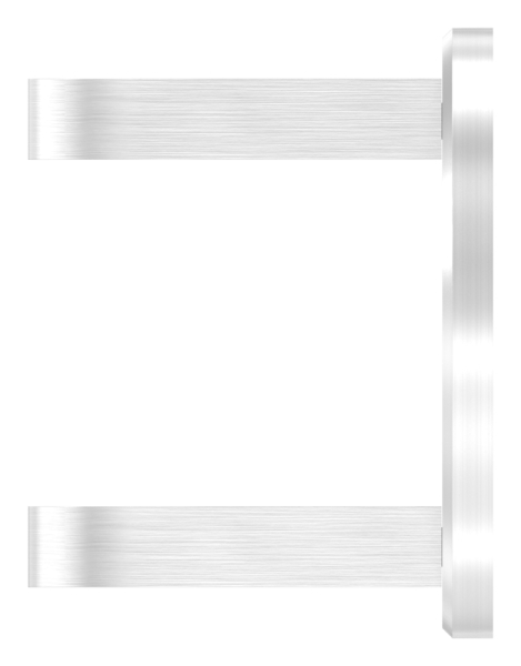 Wandbefestigung  Masse- 120x10 mm zum Spannen fuer Gelaenderpfosten Ø 42-4 mm - V2A-11-3065.4