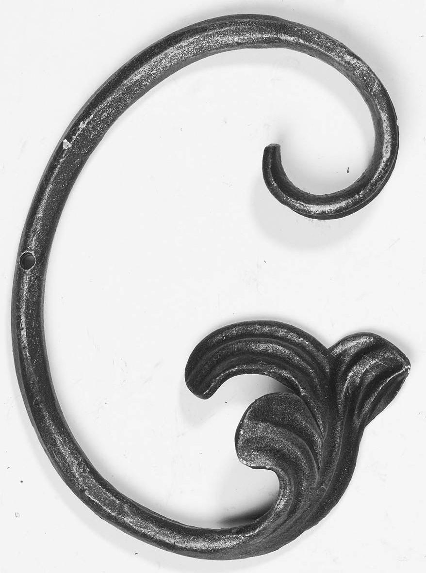 Laendliches Barock - Masse- 120x170 mm - Material- Ø 10 mm - Stahl S235JR- roh-30-1873.8