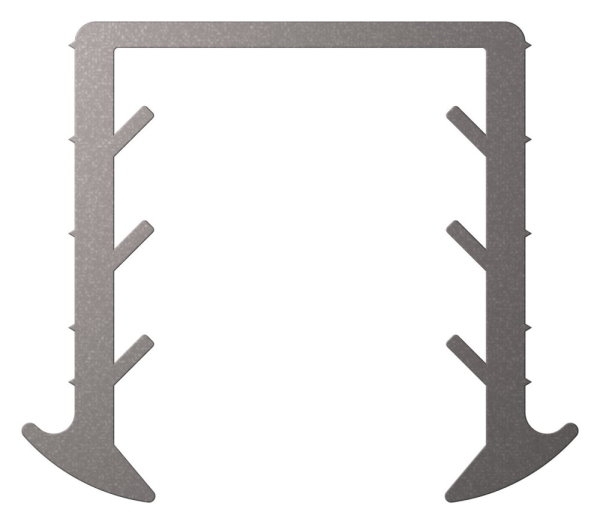 Keildichtung Glas 24-76 – 25-52mm- fuer Nut 34 x 34mm- Laenge 6m- EPDM-88-1160374-GU.6M