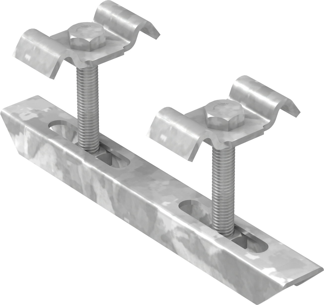 Double clamps for grating