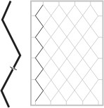 Zierprofil Stahl roh 12 x 6 mm L=2350 mm gewellt fuer Gitter-89-11P06012X6-A.4