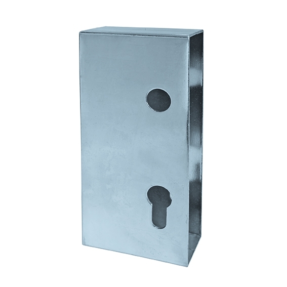 Einbauschlosskasten Stahl verzinkt 78 x 40 x 171 mm fr Schiebetore-89-11H35K-A.4