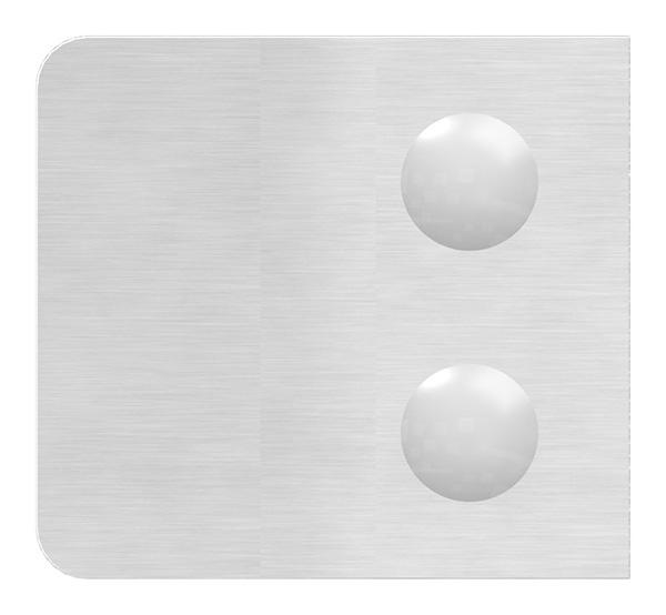 Glasklemme 52x52x32-5 mm AbZ fuer Anschluss Ø 60-3 mm V4A-10-3160ABZ.1