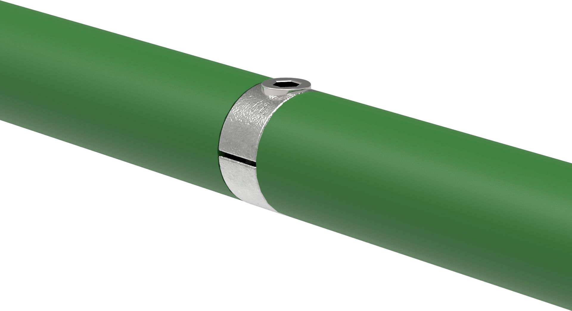 Rohrverbinder - Verbindungsstueck innen - 150D48 - 48-3 mm - 1 1-2- - Feuerverzinkt u. Elektrogalvanisiert-150D48