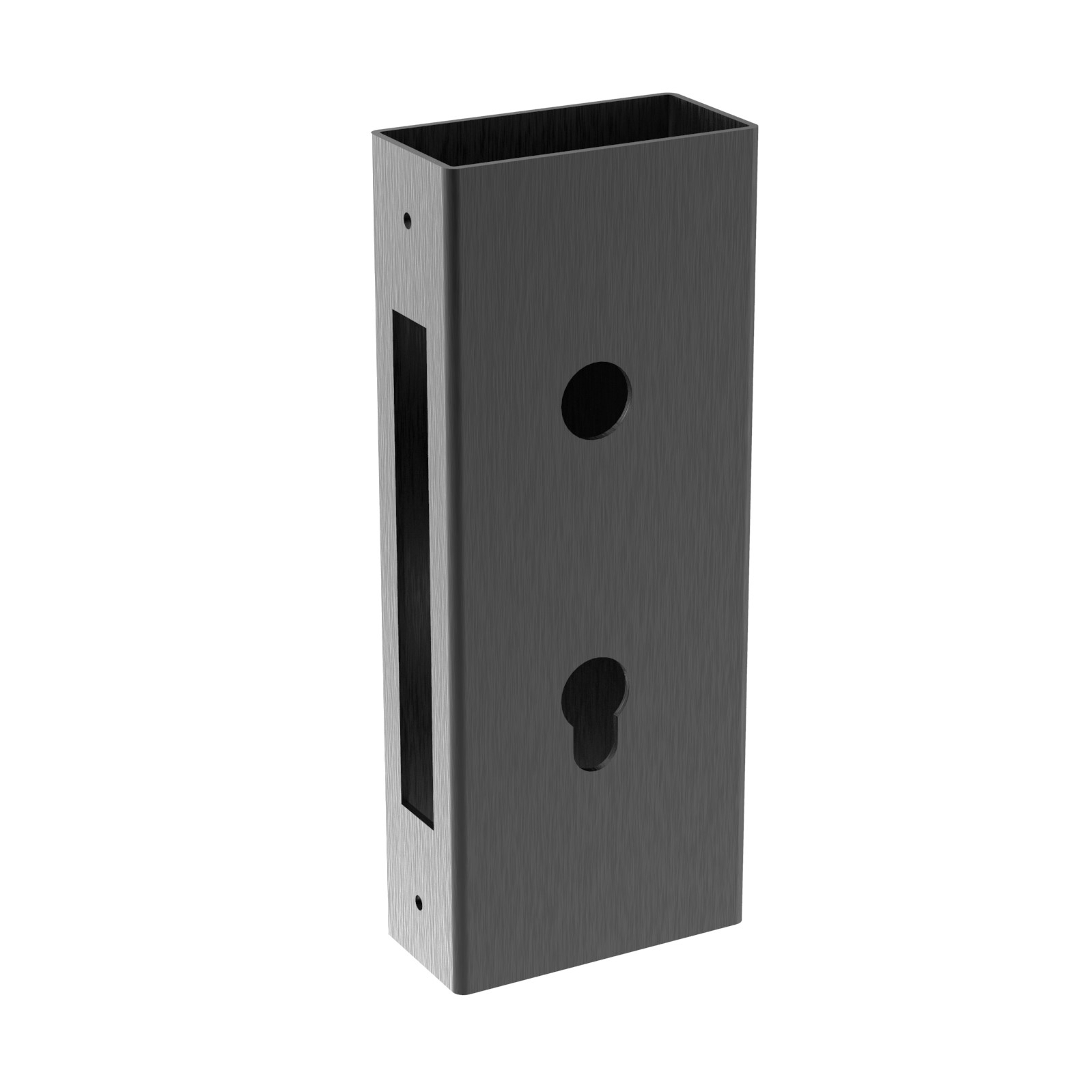 Schlosskasten Stahl 80x40 mm fr Einsteckschloss H36-40A-89-11H3640K-A.4