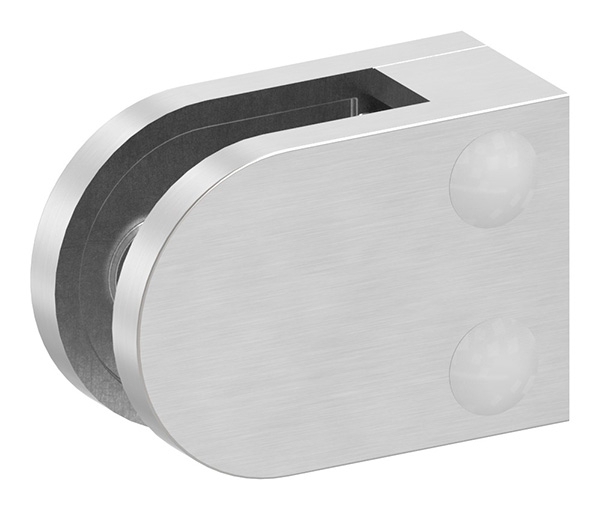 Glasklemme 40x28x17-4 mm Ø 33-7 mm- fuer 8-00 mm ESG Glas-10-MODELL16-3.7