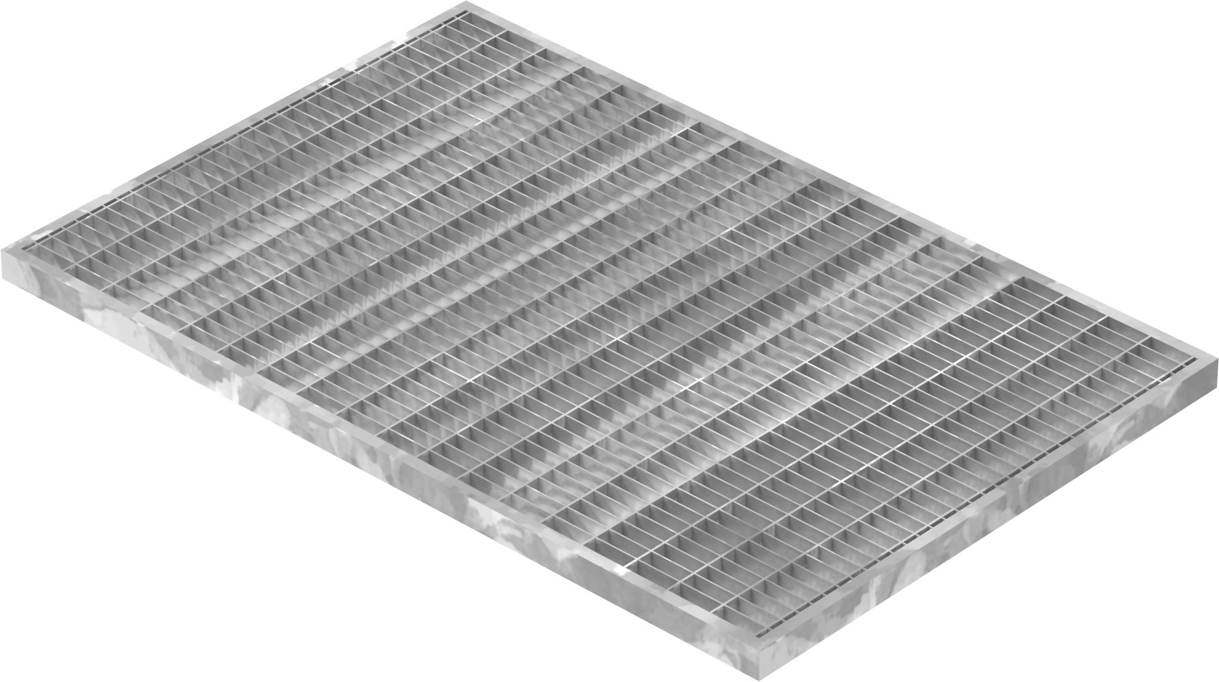 Lichtschachtrost Baunormrost - Masse-  390x590x20 mm 30-10 mm - aus S235JR -St37-2- im Vollbad feuerverzinkt-23-39593120.7