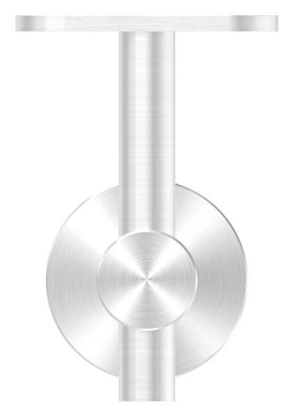 Handlaufhalter V2A Wandabstand 82 mm fuer Glas- Anschlussplatte flach-11-2060.4