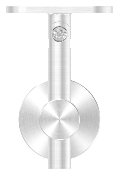 Handlaufhalter hoehenverstellbar mit Halteplatte fuer flachen Anschluss V2A-11-2066.4