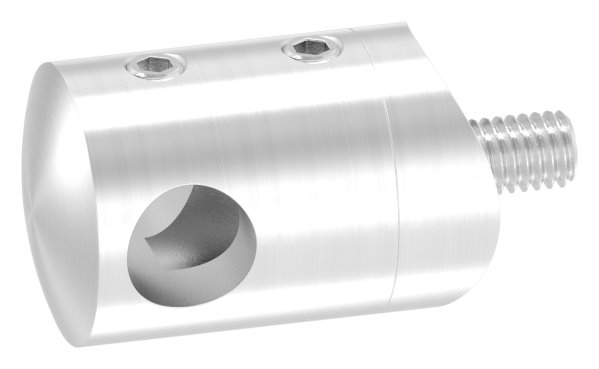 Querstabhalter V2A Edelstahl – Anschluss 33-7 mm fuer Rundstaebe 10 mm inkl- Schrauben-11-1015.4