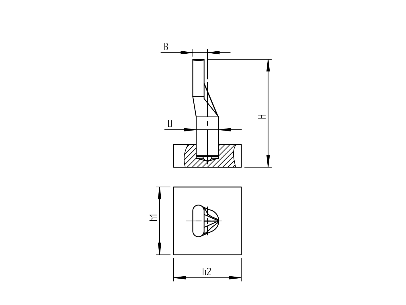 Torband zum Anschweissen Stahl verzinkt Ø 24 mm fuer 300 kg-89-11D43224-A.4