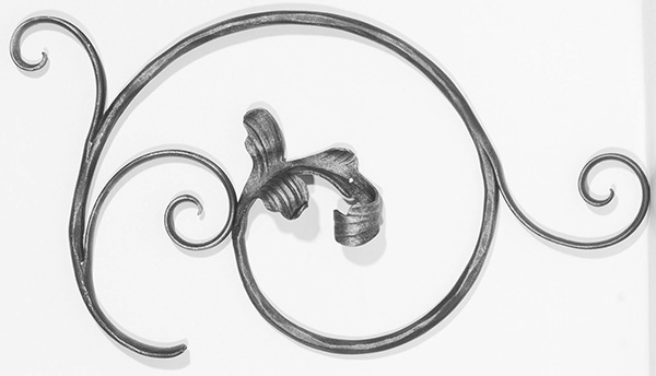 Laendliches Barock - Masse- 310x550 mm - Stahl S235JR- roh-30-1887.8