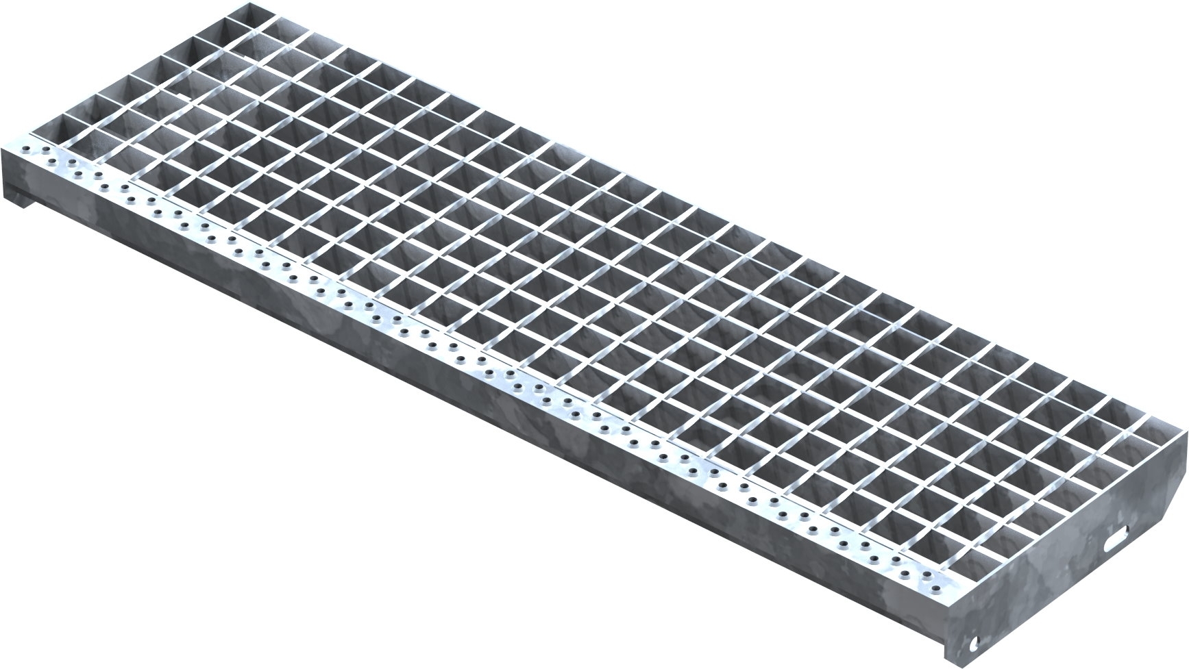 Schweisspressroststufe Metallstufe 1000x305 mm Masche 34-38 mm Tragstab 30-3 mm S235JR feuerverzinkt-25-1003030303.7