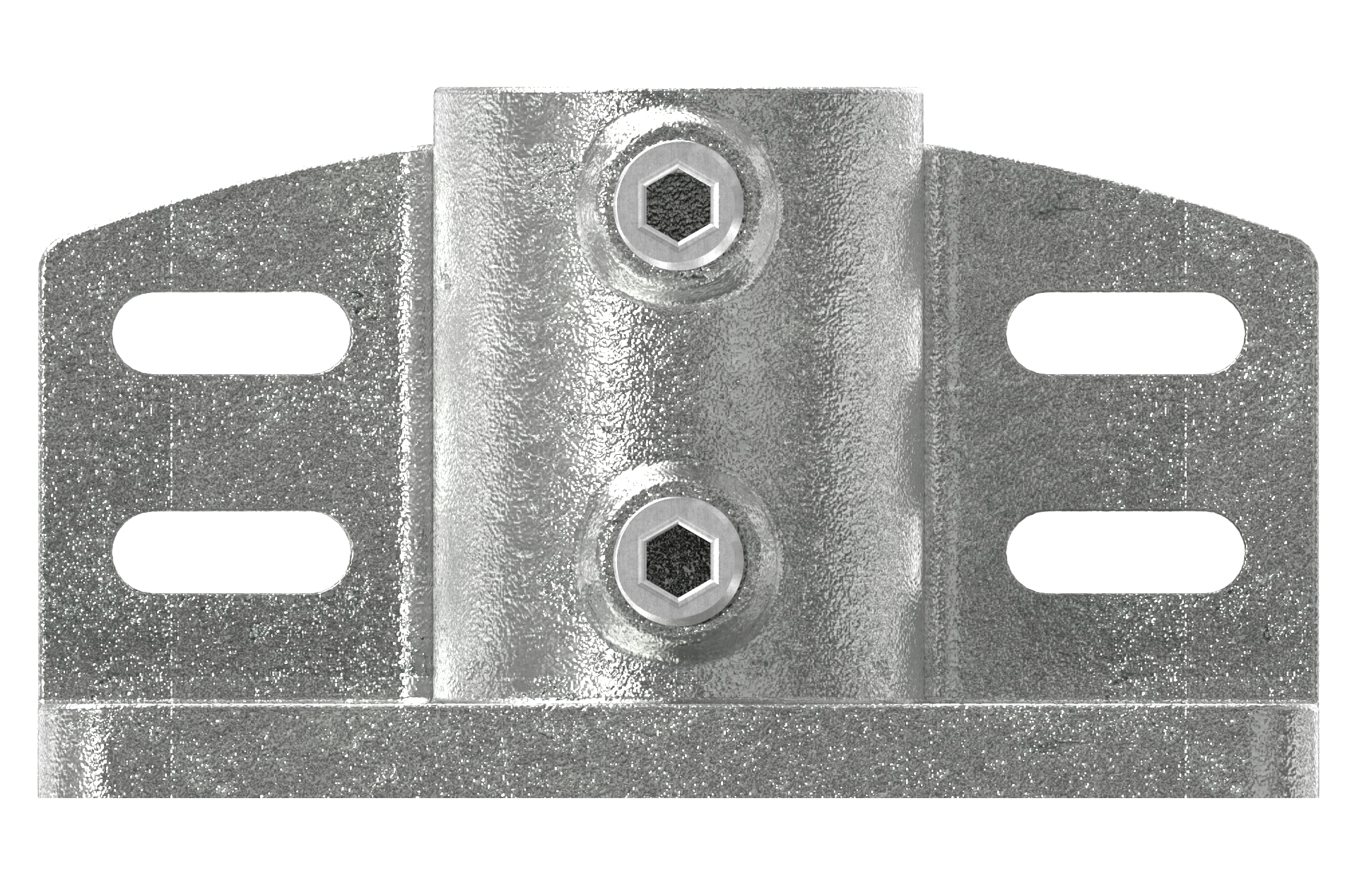 Rohrverbinder - Massive Wandhalterung - 247C42 - 42-4 mm - 1 1-4- - Feuerverzinkt u. Elektrogalvanisiert-247C42