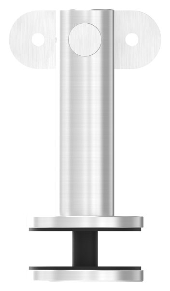 Handlaufhalter V2A Wandabstand 82 mm fuer Glas- Anschlussplatte flach-11-2060.4