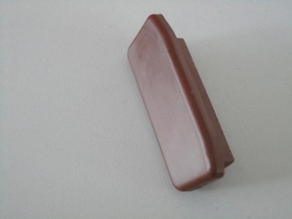 Endkappe fuer Kunststoffhandlauf fuer 40 x 8mm- tiefbraun-88-11EK-C408.028