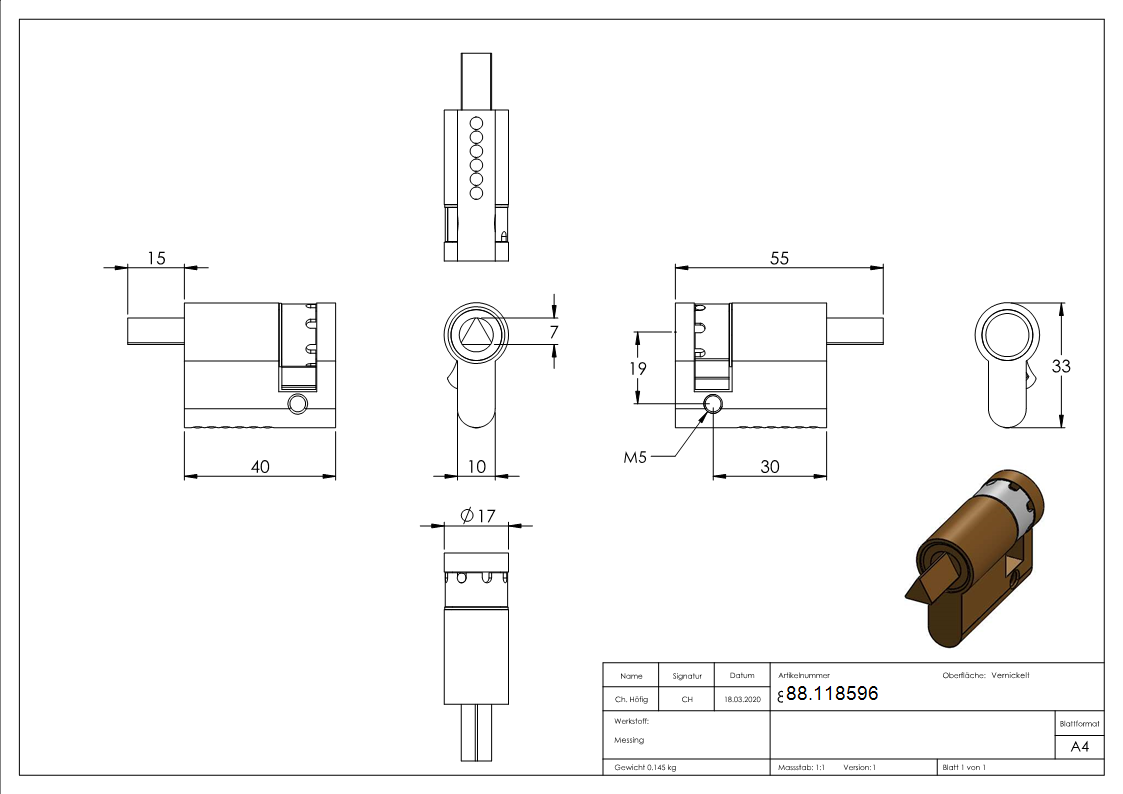 Halbzylinder- dreikant- 8mm-88.118596