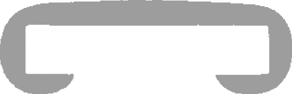 Kunststoffhandlauf fuer 40 x 8mm- schwarz- 25 Meter-88-11F408.001