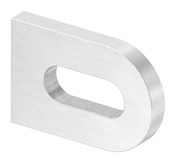 Anschweisslasche 30x20x4 mm mit Langloch- 17x7 mm V2A-11-2441.4