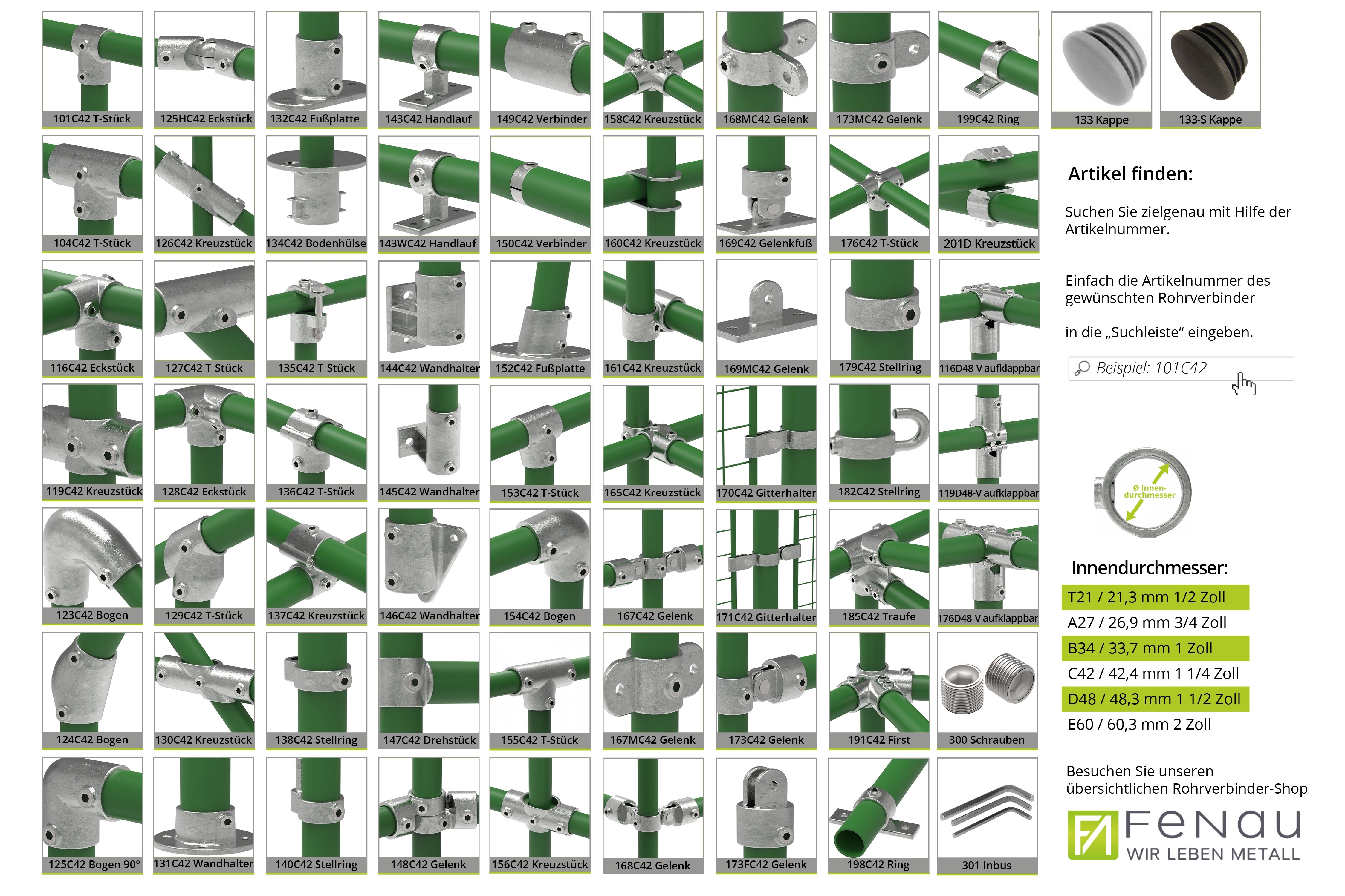 Rohrverbinder - T-Stueck kurz verstellbar 0-11° - 153B34 - 33-7 mm - 1- - Feuerverzinkt u. Elektrogalvanisiert-153B34