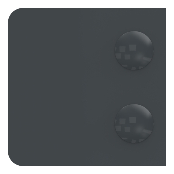 Glasklemme Zinkdruckguss 52 x 52 x 32-5 mm RAL 7016 matt gerade ohne AbZ-88-111400-ZN0.7016