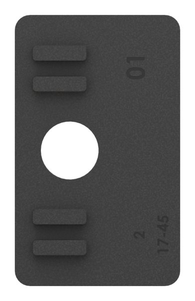 1 Paar Gummis zu Glasklemme 55x65x37-5 mm AbZ fuer 16-76 mm Glas VSG-10-3216.0