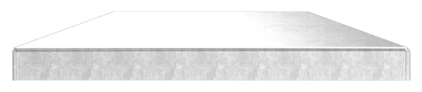 Pfeilerbedecker - fuer Rechteckrohr - Masse- 100x50 mm - Stahl S235JR- roh-30-2436.8