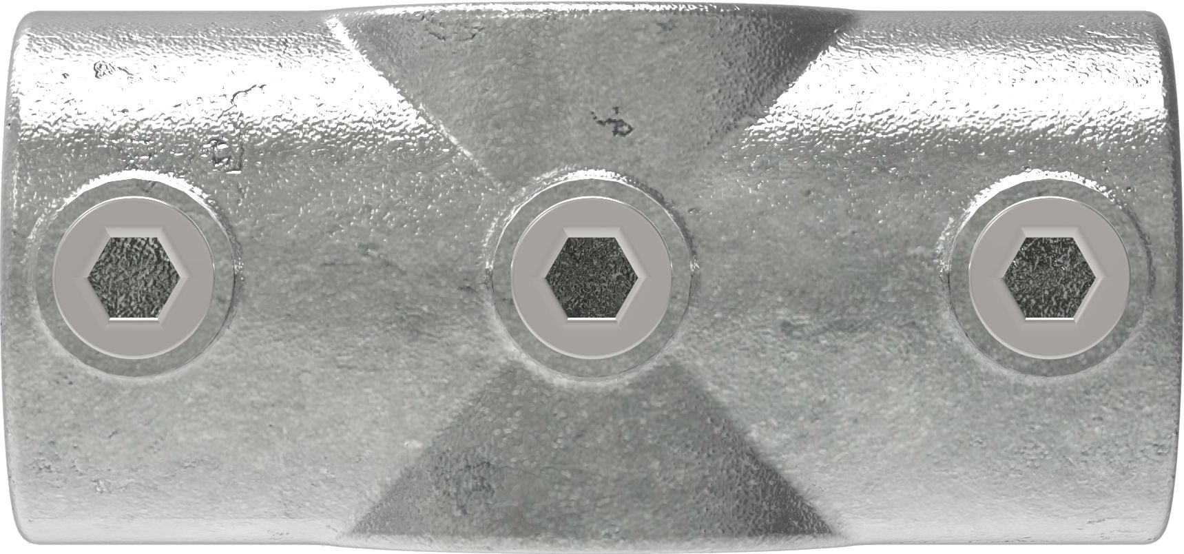 Rohrverbinder - Kreuzstueck durchgehend - 119B34 - 33-7 mm - 1- - Feuerverzinkt u. Elektrogalvanisiert-119B34